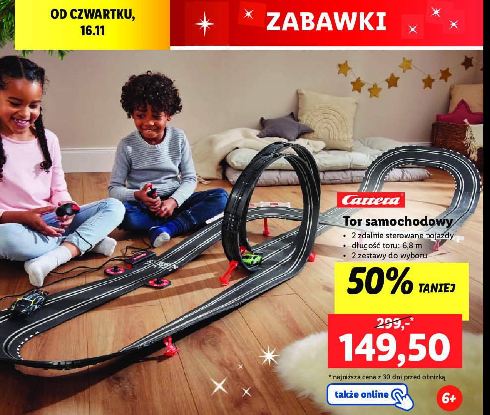 Tor samochodowy auta Carrera promocja
