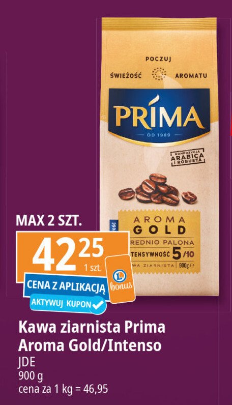 Kawa Cafe prima aroma gold promocja w Leclerc