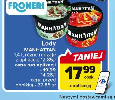 Lody mint & dark chocolate Nestle manhattan Manhattan (nestle) promocja