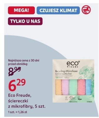 Ściereczki z mikrofibry Eco Freude promocja w Rossmann