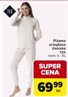 Piżama ocieplana damska TEX promocja w Carrefour