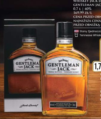 Whiskey Jack Daniel's Gentleman Jack 0,7 l 40% promocja w Dino