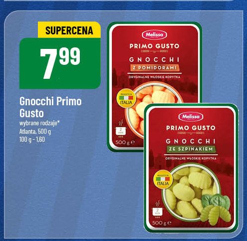 Gnocchi ze szpinakiem Melissa primo gusto promocja w POLOmarket