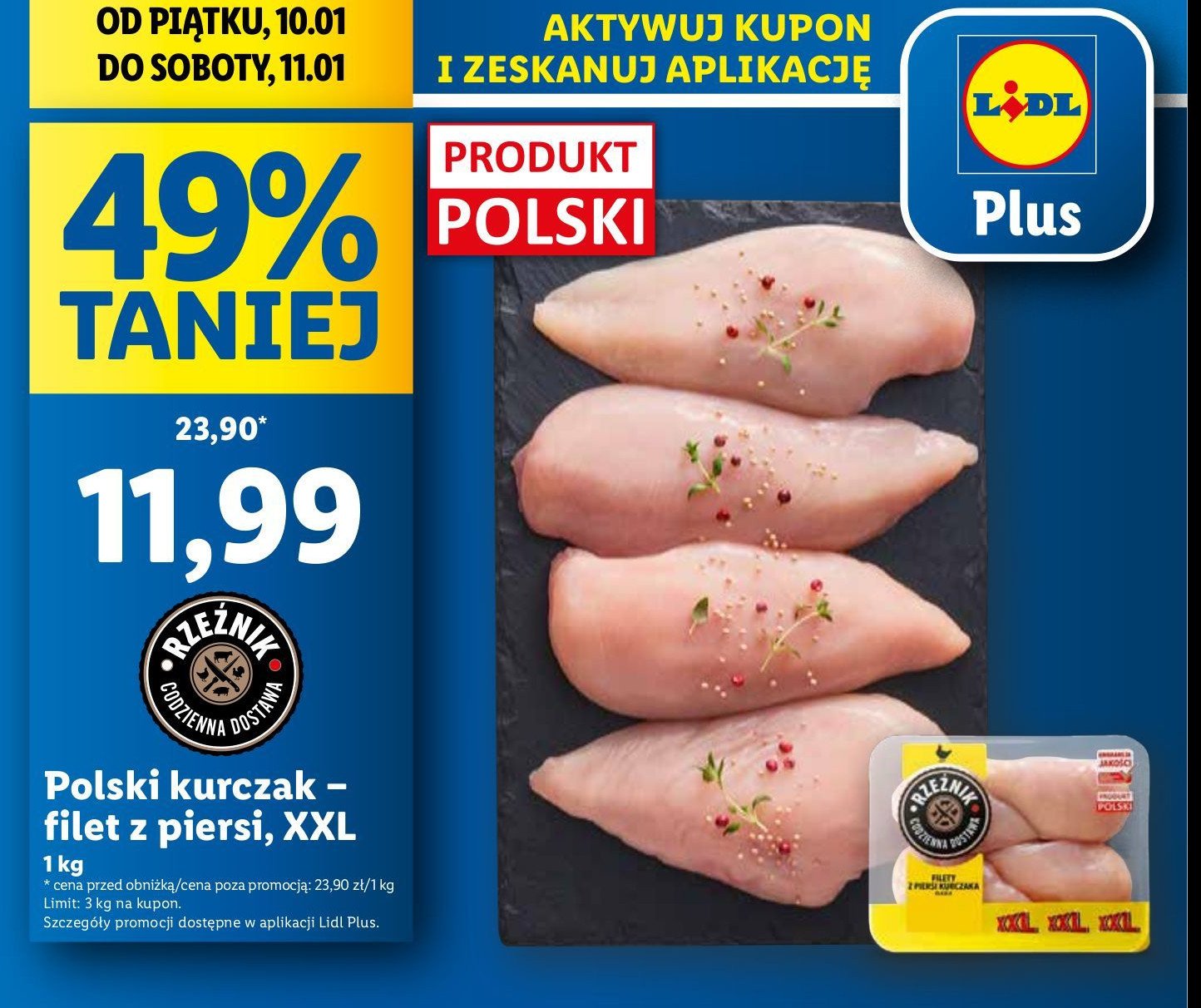 Filet z piersi kurczaka Rzeźnik codzienna dostawa promocja