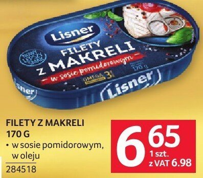 Filety z makreli 170 g promocja w Selgros