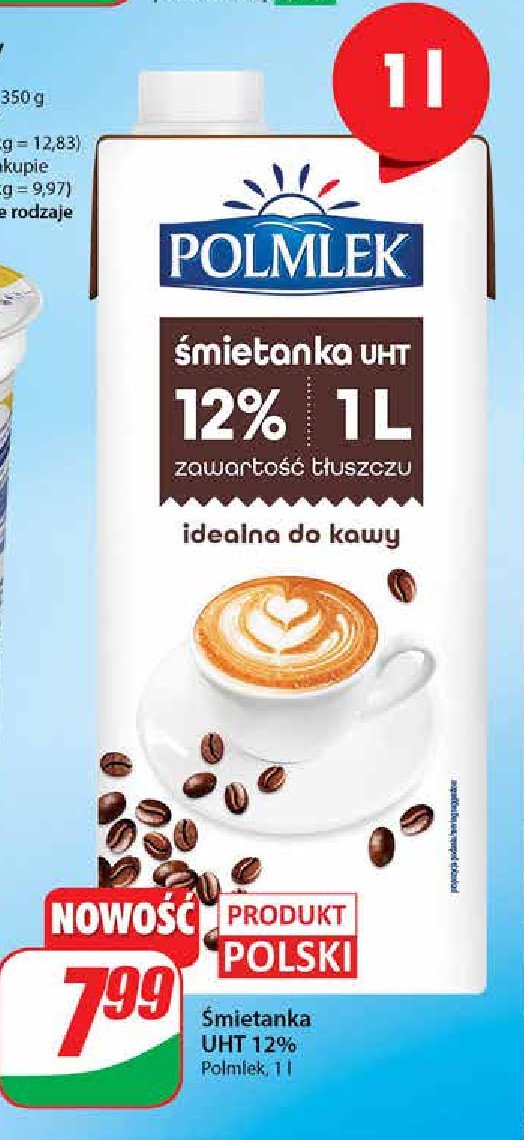 Śmietanka do kawy 12 % Polmlek promocja