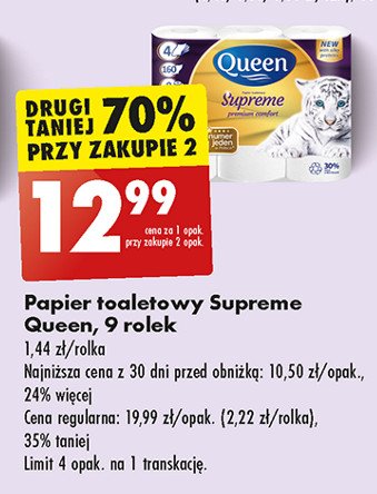 Papier toaletowy supreme Queen promocja