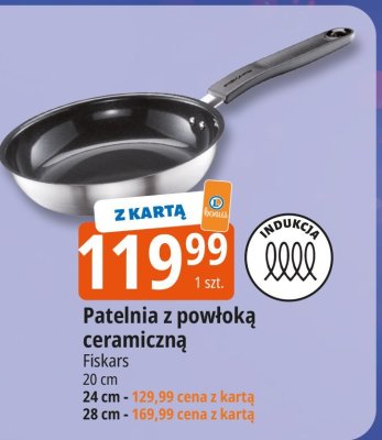 Patelnia z powłoką ceramiczną Fiskars promocja w Leclerc