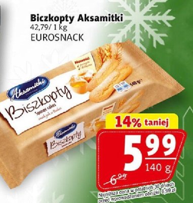 Biszkopty Aksamitki EUROSNACK promocja w Prim Market