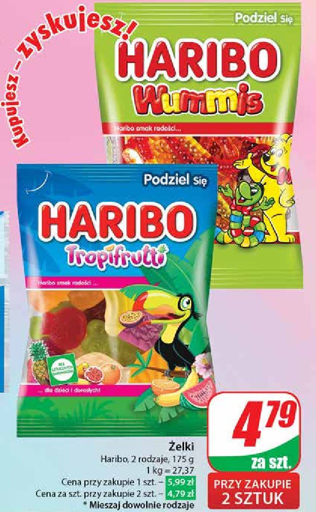 Żelki Haribo tropifrutti promocja