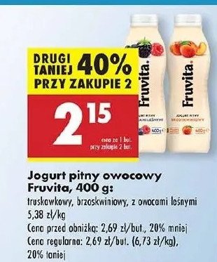 Jogurt truskawka Fruvita promocja