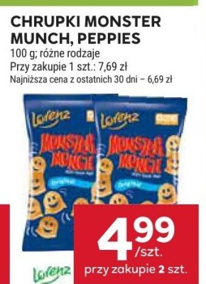 Chrupki Monster Munch, Peppies promocja w Stokrotka