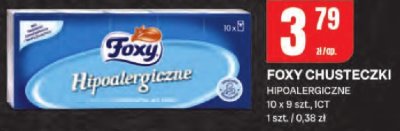 Chusteczki hipoalergiczne Foxy promocja w Chorten