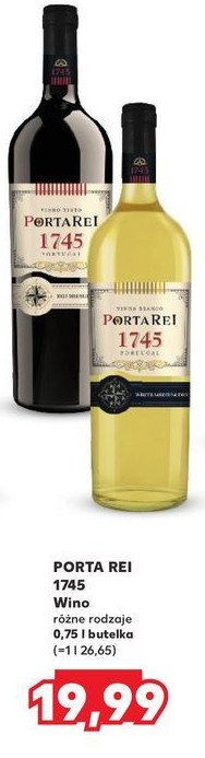 Wino PORTAREI 1745 MEDIUM DRY promocja w Kaufland