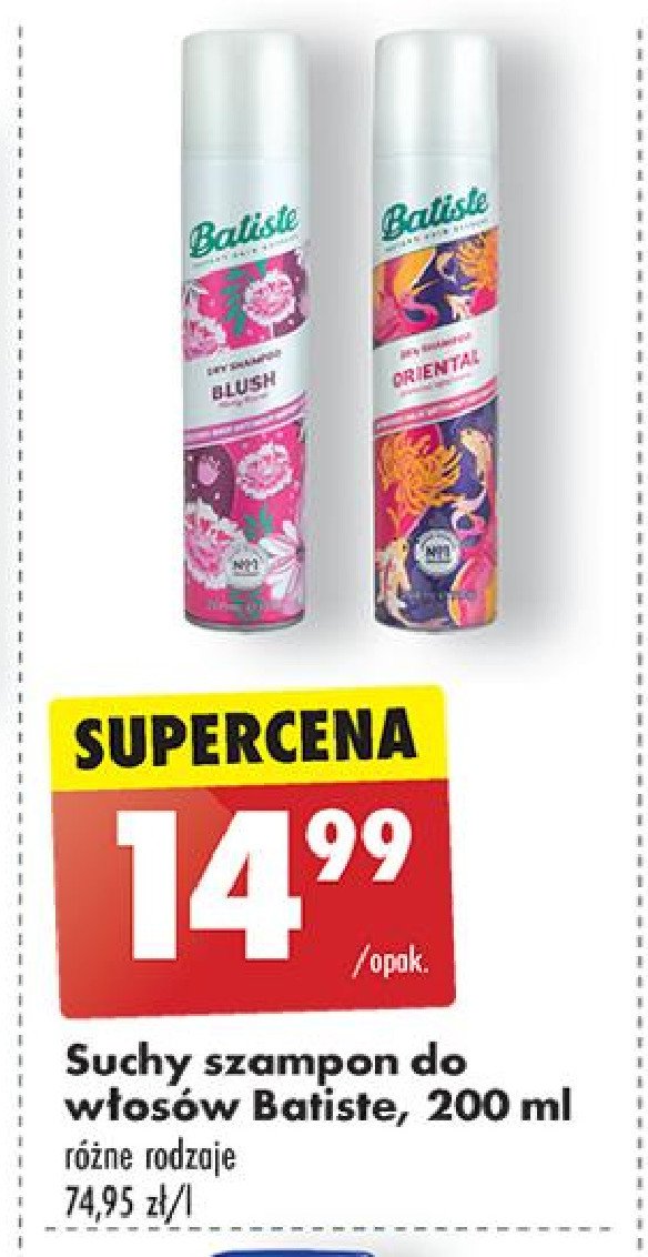 Szampon do włosów suchy blush Batiste dry shampoo promocja