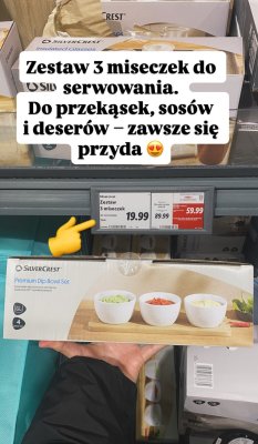 Zestaw 3 miseczek do serwowania Silvercrest promocja w Lidl