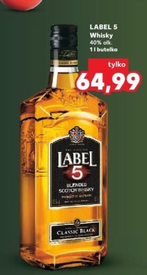 Whisky Label 5 promocja w Kaufland