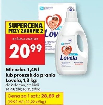 Mleczko, 1,45 l do kolorów lub do bieli promocja w Biedronka