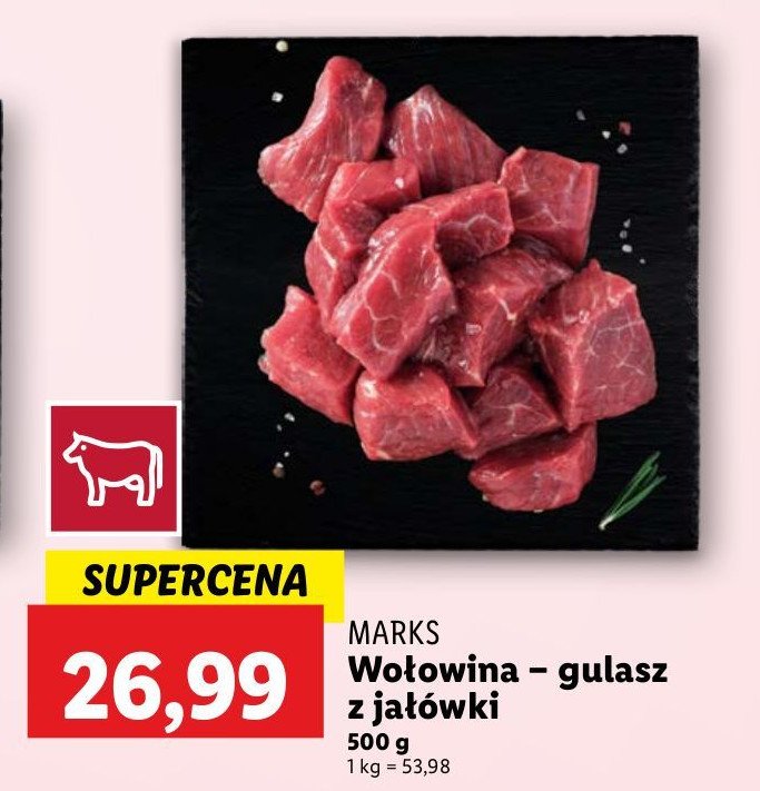 Gulasz z jałówki MARKS (MIĘSO) promocja