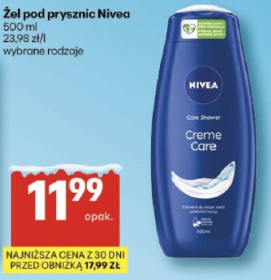 Żel pod prysznic Nivea 500ml promocja w Delikatesy Centrum
