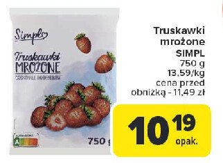 Truskawki Simpl promocja w Carrefour