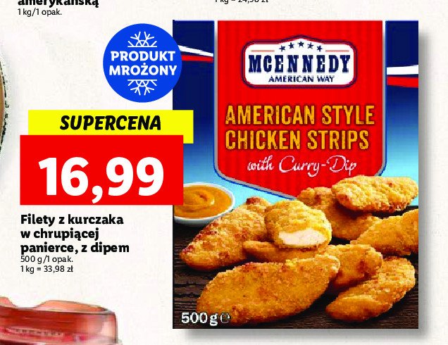 Filet z kurczaka strips + | Blix.pl ofert Mcennedy - curry - sklep opinie Brak promocje cena dip - - 
