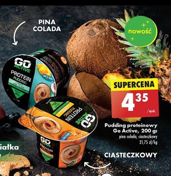 Pudding proteinowy pina colada Go active promocja