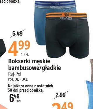 Bokserki m臋skie g艂adkie xl-3xl Raj-pol promocja