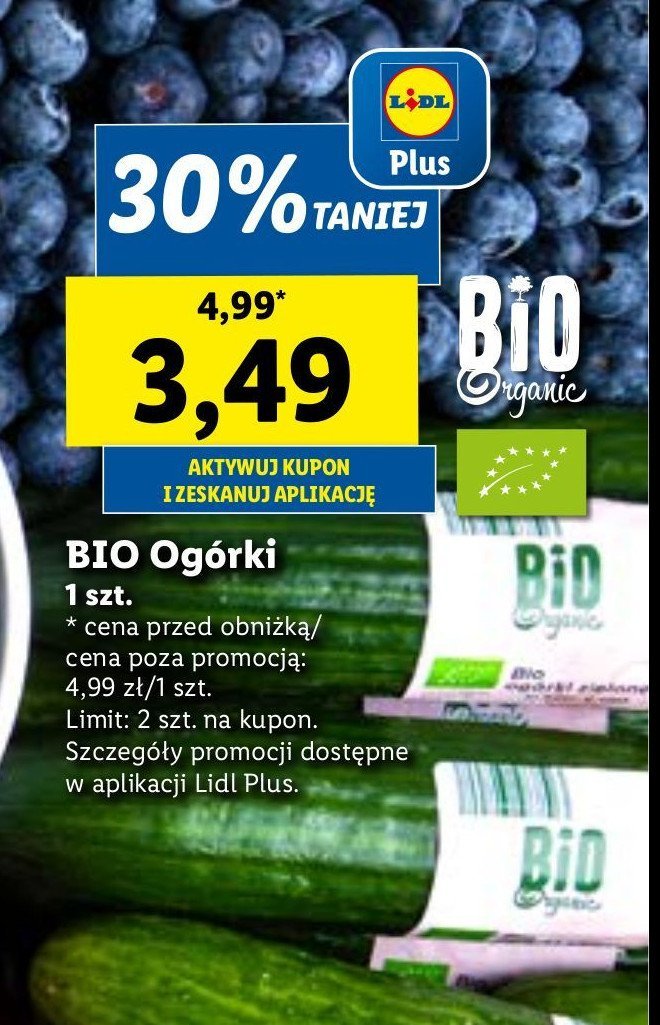 Ogórki Bio organic promocja