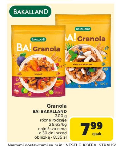 Granola 5 bakalii Bakalland ba! promocja