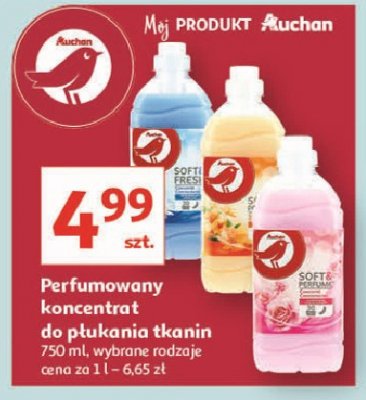 Koncentrat do płukania soft & perfume róża Auchan promocja