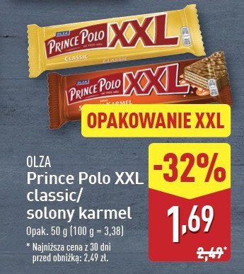 Wafelek solony karmel Prince polo xxl promocja