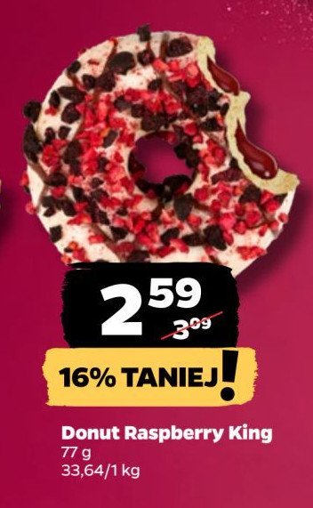 Donut raspberry king Stokson promocja