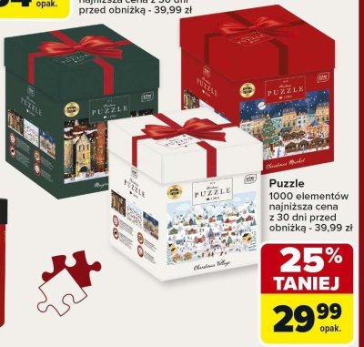 Puzzle 1000 elementów promocja w Carrefour