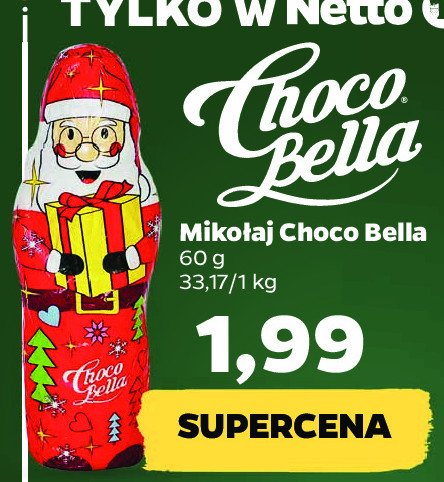 Mikołaj z czekolady Chocobella promocja