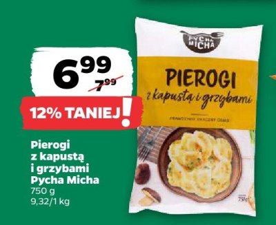 Pierogi z kapustą i grzybami promocja w Netto