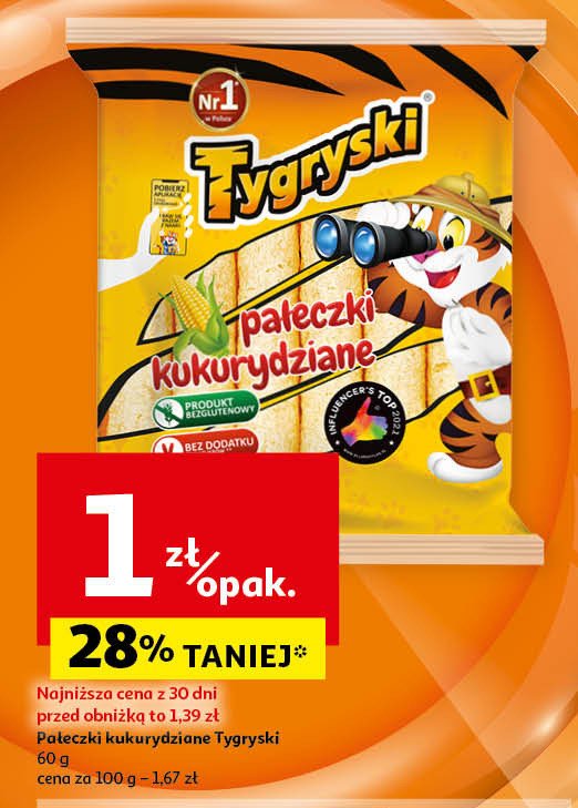 Pałeczki kukurydziane Tygryski promocja