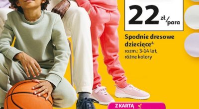 Spodnie dresowe dziecięce Lupilu promocja w Auchan