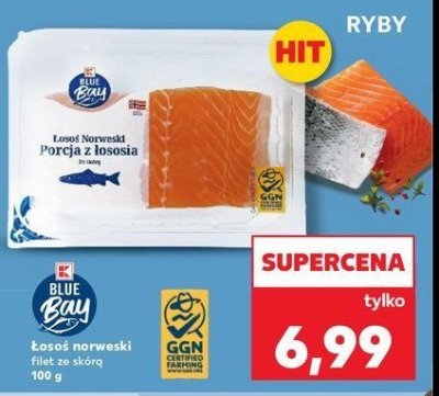 Łosoś norweski ze skórą K-classic blue bay promocja