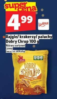 Bagle/krakersy/paluchy Dobry Chrup Lorenz promocja w TOPAZ