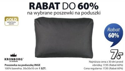 Poszewka na poduszkę KRONBORG INGE promocja w Jysk