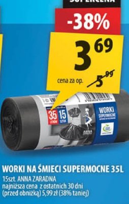 Worki na śmieci supermocne Anna Zaradna promocja w Arhelan