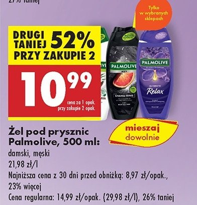 Żel pod prysznic ultimate relax Palmolive aroma essence promocja w Biedronka