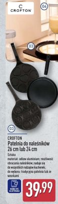 Patelnia CROFTON Patelnia do naleśników 26 cm lub 24 cm promocja w Aldi