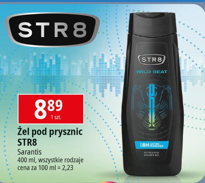 Żel pod prysznic Str8 wild beat promocja w Leclerc