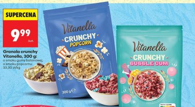 Granola crunchy o smaku gumy balonowej 300 g promocja w Biedronka