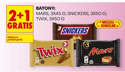 Batony: Twix, 3x50 g promocja w Biedronka