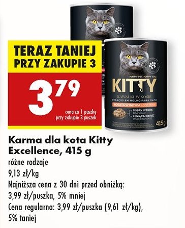 Karma dla kota z kurczakiem i warzywami Kitty promocja w Biedronka