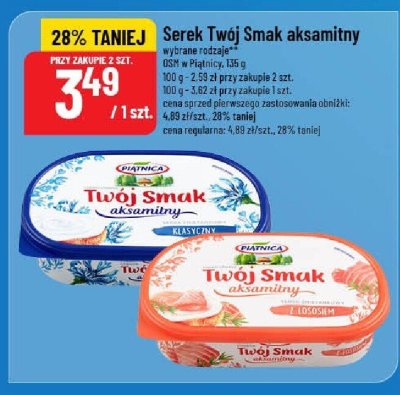 Serek Twój Smak aksamitny promocja w POLOmarket