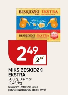 Miks beskidzki ekstra Bielmar promocja w Chata Polska